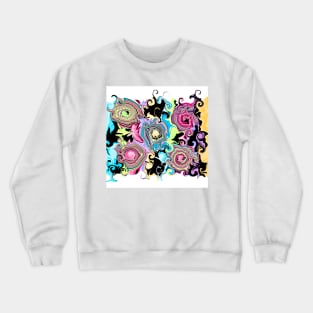 Geode Abstract Art by Orchid 9 Crewneck Sweatshirt